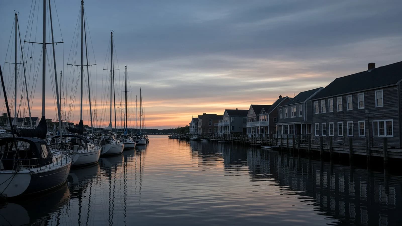Coastal promenade above the water at sunset