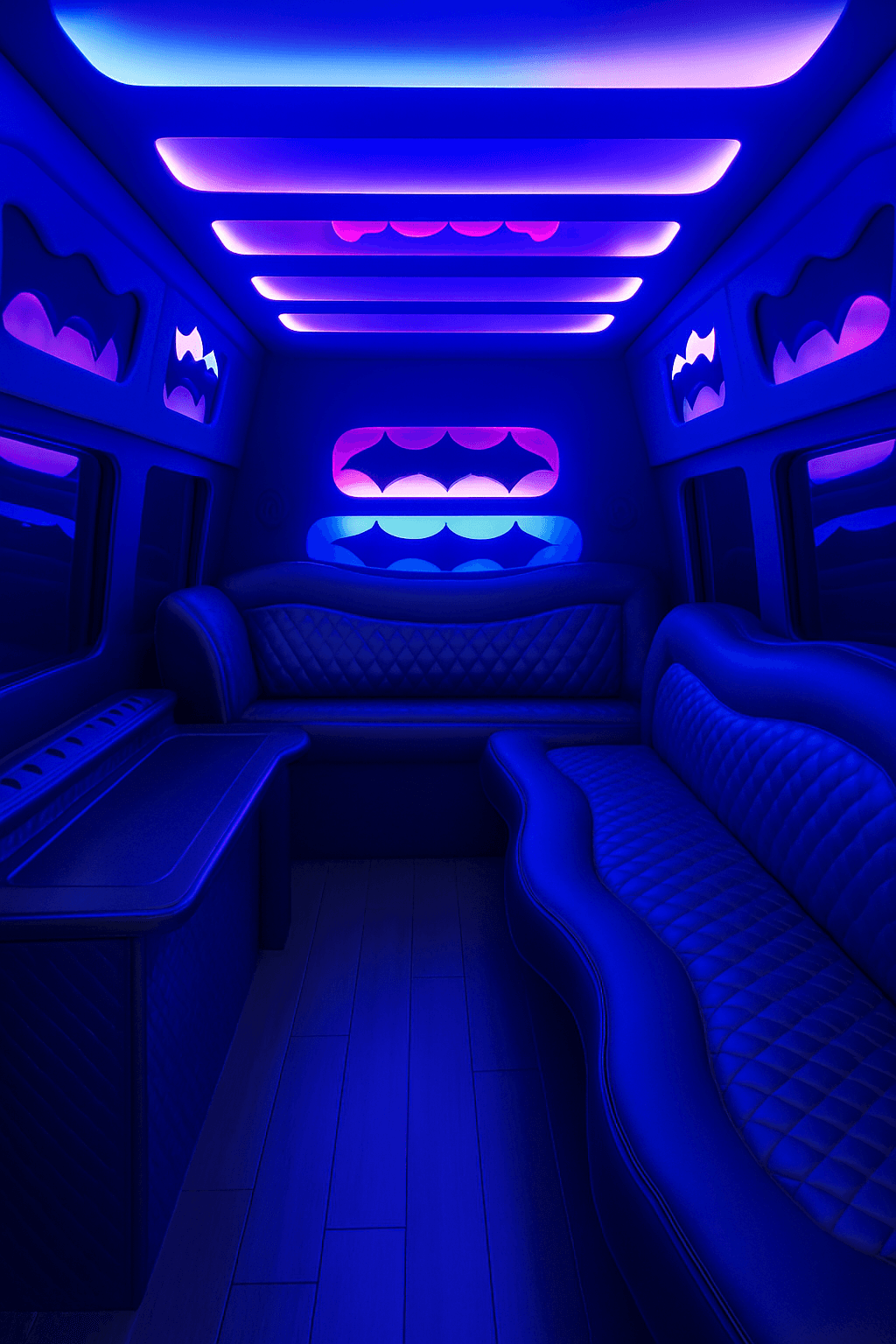 10 Passenger Limo Sprinter interior view