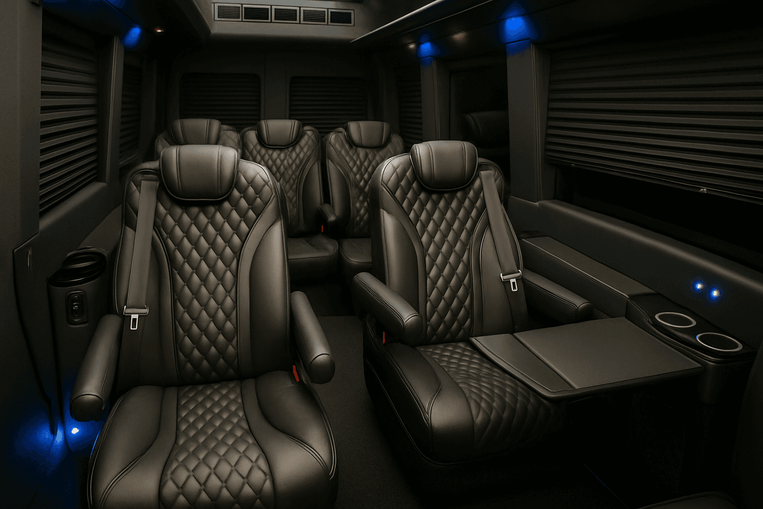 8 Passenger Executive Sprinter interior view